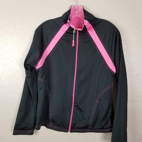 OCS Women's PInk & Black Reversible Zip Jacket M - Picture 1 of 6